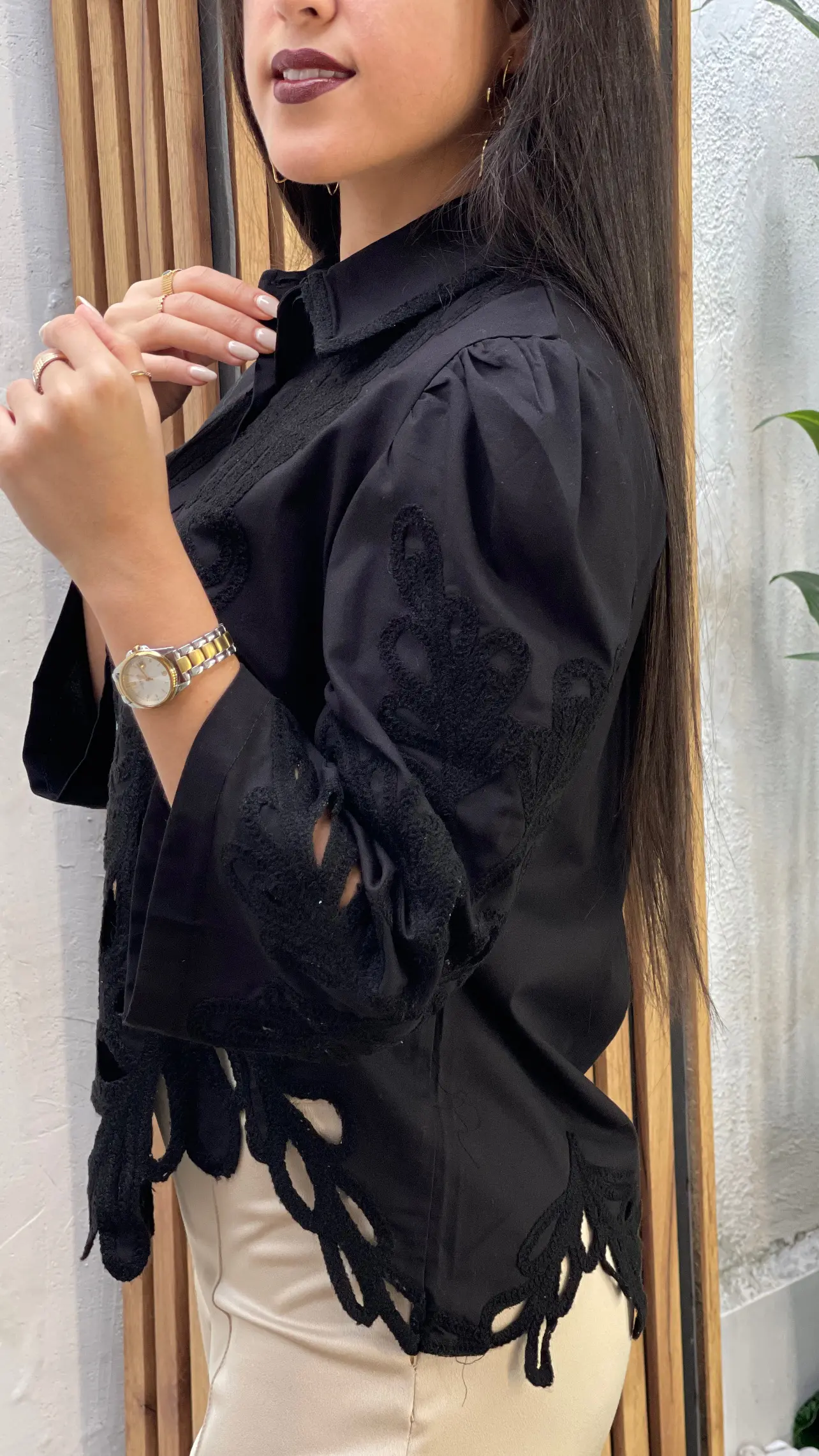 شومیز مجلسی نوار دوزی